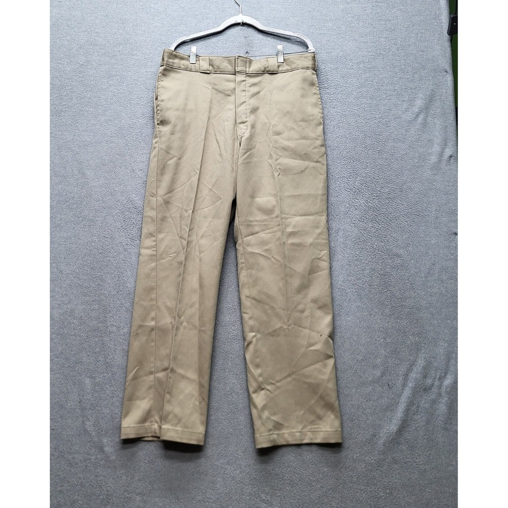 Dickies Men Pants 36X32 Khaki Chino Twill‎ 874 Work Pant 31" Inseam